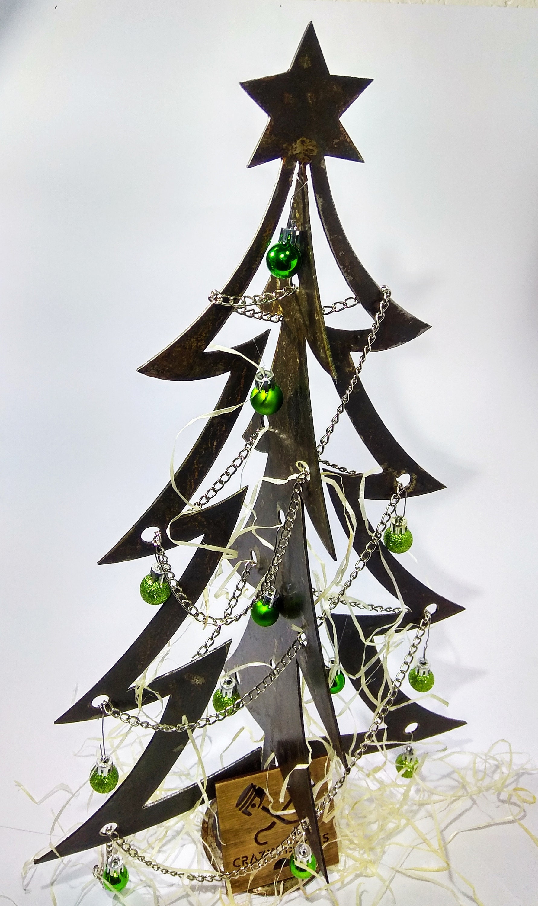 Steel Christmas Tree Christmas decor Industrial xmas tree Etsy