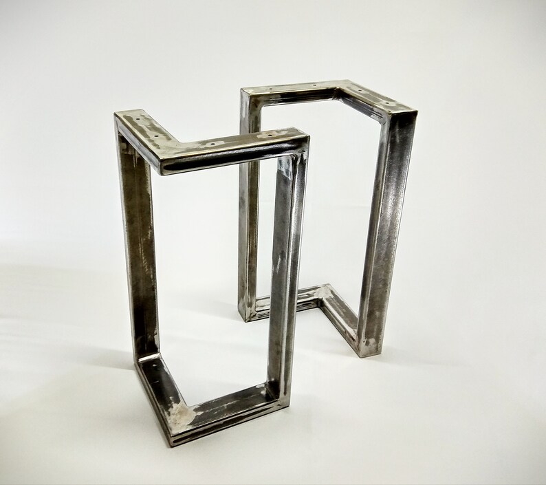 Trapezoid Table base coffee table legs Industrial Legs Set Etsy