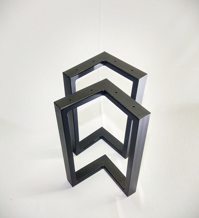 Trapezoid Table base coffee table legs Industrial Legs Set Etsy