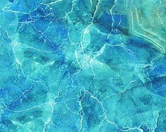 Turtle Bay-Quartz-Dark Turquoise-Blue-Northcott Fabrics-100% Cotton Fabric-DP24721-68-Cut to Size