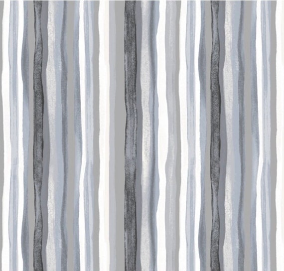 Stripe-Gray-Delilah Collection-Windham Fabrics-100 Percent Cotton-Quilting Cotton-52927-11-Cut to Size