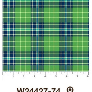 Large Plaid-Green-Piccadilly Collection-Northcott-100 Percent Cotton-Woven Cotton-W24427-74-Cut to size