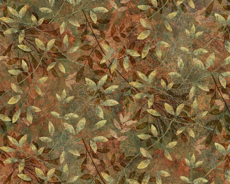 Stonehenge-organics-leaves-dark Rust-green-linda Ludovico-leaf ...