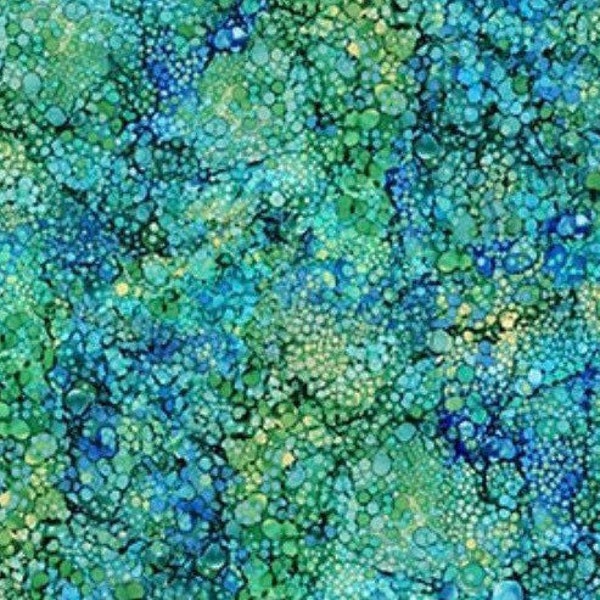 Bliss Basics-Peacock-Blue-Green-Teal-Ocean-Northcott-Vibrant Watercolor Digital Print-100% Cotton-DP23887-43-Cut to size