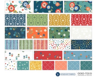 Clover & Dot Collection-Bundle-2 1/2” Strip Roll-Jelly Roll-Allison Harris-Windham Fabrics-100% Cotton-Quilting Cotton