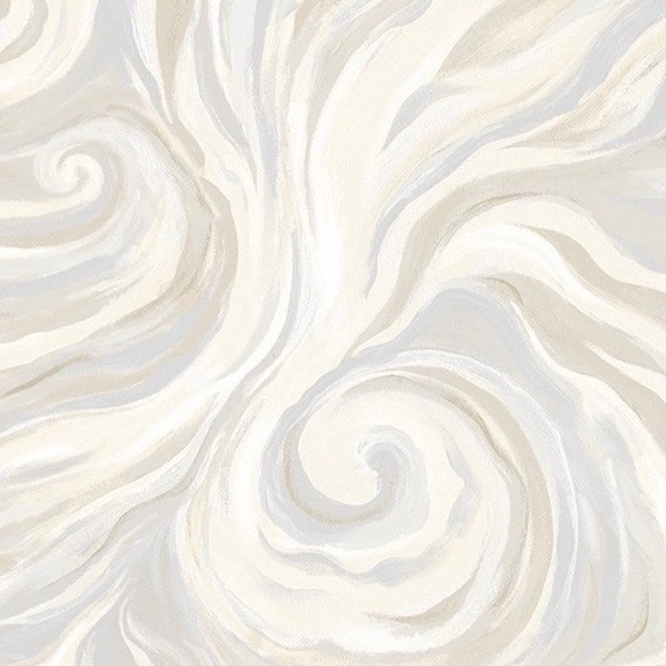 Swirl Sensation-Cream-Impressions Collection-Windham Fabrics-100 Percent Cotton-Quilting Cotton-53016D-8-Cut to Size