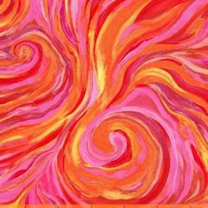 Swirl Sensation-Fire-Impressions Collection-Windham Fabrics-100 Percent Cotton-Quilting Cotton-53016D-10-Cut to Size