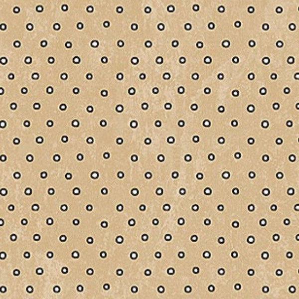 Ditsy Dot-No Ordinary Cats Collection-Northcott-Beige Cream-Quilting Cotton-24408-14-Cut to size