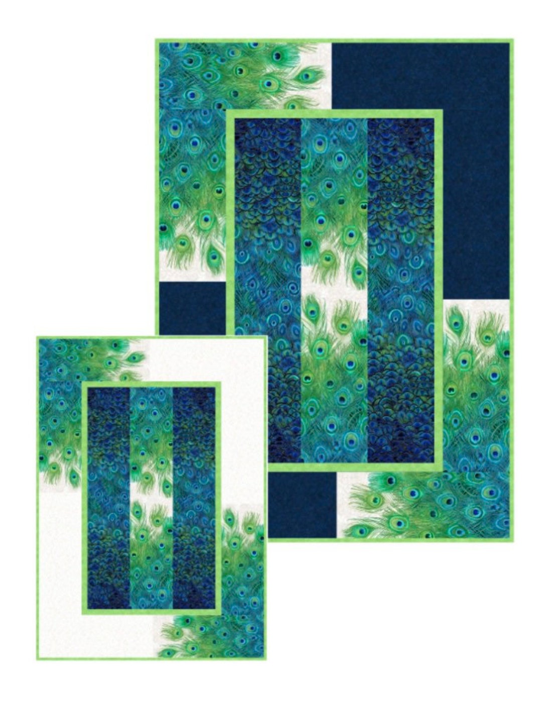 Peacock Garden Quilt Pattern40 X 56.5 Sizejean Boydnorthcott