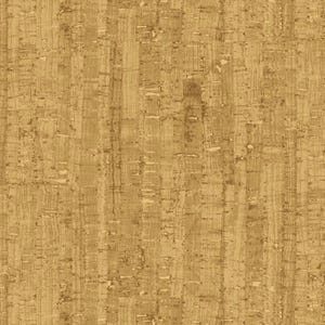 May include: Close-up of a textured cork surface. The natural material displays a warm, light brown color with vertical grain patterns and visible imperfections. The surface has a rustic, organic appearance.