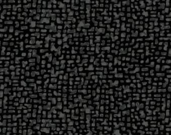 May include: A black and white abstract pattern with a textured, grainy appearance. The pattern is made up of small, irregular shapes that are clustered together.