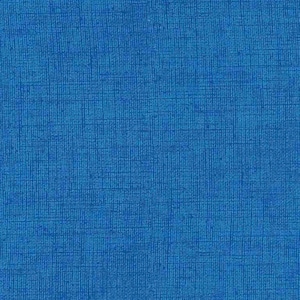 May include: A close-up of a textured, blue fabric. The fabric has a grid-like pattern, with darker blue lines creating a subtle texture across the surface. The overall color is a vibrant, medium blue.