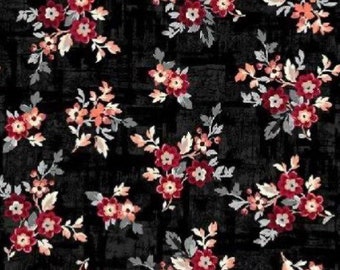 Corsage-Soot-Ruby Collection-Whistler Studios-Windham Fabrics-100 Percent Cotton-Quilting Cotton-53391-1-Cut to Size