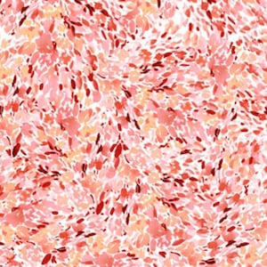 May include: Abstract seamless pattern with a white background and a swirling design of pink, red, and orange splotches.