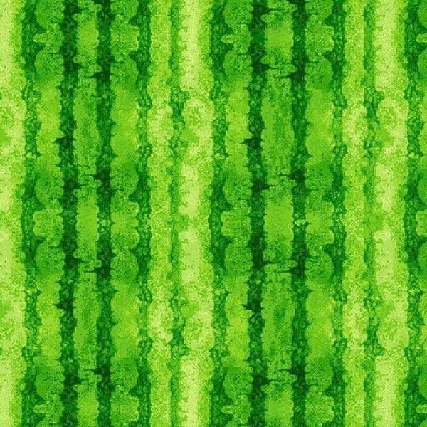 Watermelon Rind Stripes-Lime Green-Watermelon Party Collection-Timeless Treasures-Gnome-Seeds-Summer-100% Quilting Cotton-CD1926-Cut to Size