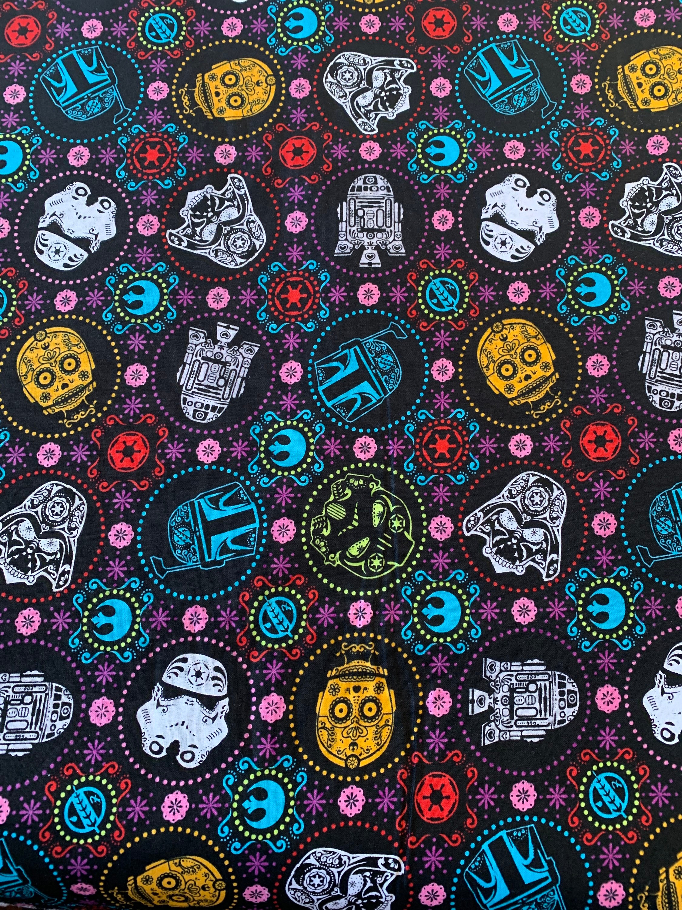 Star wars sugar skull fabric deals