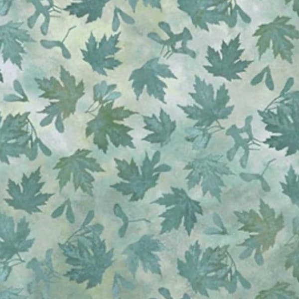 Leaves-Dark Teal-Autumn Splendor Collection-Stonehenge-Lucivido-Northcott-Autumn-100 Percent Cotton-26686-64-Cut to size