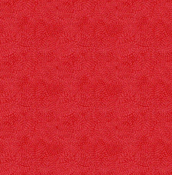Red-waved Collection-paint Brush Studios-dotted Solid-100% | Etsy