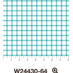 Open Check-White Turquoise-Piccadilly Collection-Plaid-Northcott-100 Percent Cotton-Woven Cotton-W24430-64-Cut to size
