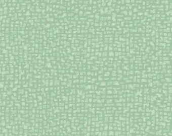 May include: A seamless pattern of small, irregular, white shapes on a light green background.