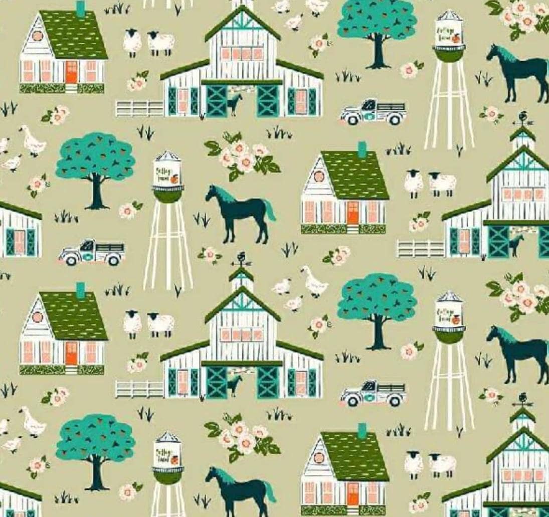 Cottage Farm-vignette-natural-barn-horse-sheep-truck-judy Jarvi