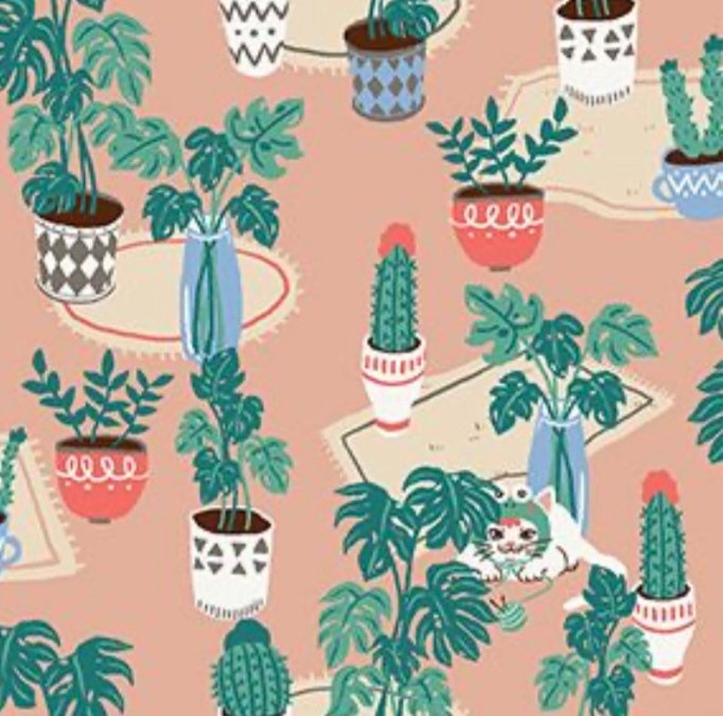 Plants and Catspaint Brush Studiohats for Cats Etsy