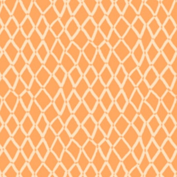 Lush & Lively-Diamonds-Orange-Net-Jacqueline Maldonado-FIGO-100% cotton-90641-56-Cut to Size