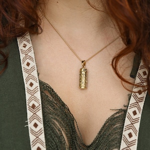 Collana con ciondolo a scatola / Ciondolo a scatola di preghiera / ciondolo a scatola / Taweez / Ciondolo a scatola con catena / SI APRE