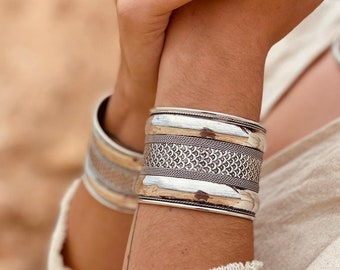 Silver Antiqued Brass Cuff |Women cuff Bracelet | wrist bracelet | Boho Style Bracelet | Tribal Bracelet | SOLD INDIVIDUALLY