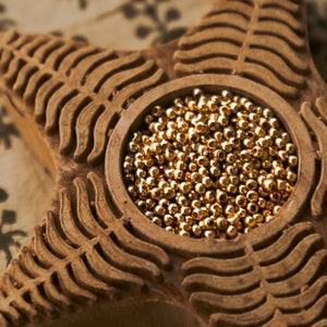 Brass beads 2.5 mm | Round Beads | Jewelry Making beads | Beads for Macreame | Macrame Jewelry and dream catchers