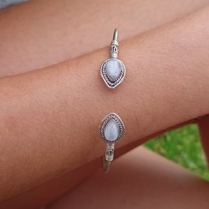 Tribal Brass Bracelet | Moonstone Bracelet | Moonstone | Brass Bracelet | Boho Jewelry | Tribal Jewelry