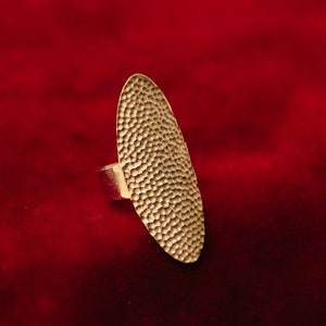 Hammered Shield Ring | Boho Ring | Indian Ring | Boho Jewelry | Adjustable Size