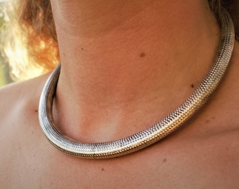 Ethnic Brass Choker | Tribal Collar Necklace