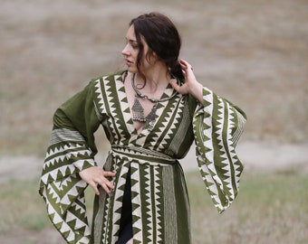 Rayon Maxi Kimono/Kaftan | Robe