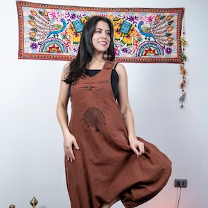 Long Jumpsuit | Dungarees | Women&#39;s Jumpsuit | Boho Dungaree | Summer Fashion | Loose Jumpsuit |