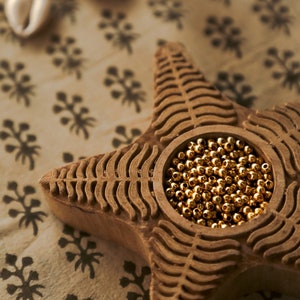 Brass beads 3 mm | Round Beads | Jewelry Making beads | Beads for Macreame | Macrame Jewelry and dream catchers
