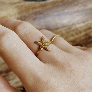 Star Fish Ring | Dainty ring | Minimalist Ring | StarFish | Winter Style Ring | All Size Open | Winter Jewelry | Christmas Gift