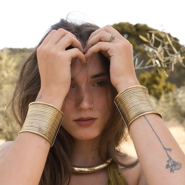 Goddess Bracelet | Antiqued Brass Cuff |Brass Cuff Bracelet | wrist bracelet | Boho Style Bracelet | Tribal Bracelet | SOLD INDIVIDUALLY
