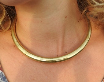 Choker Necklace, Collar Necklace, Brass Necklace, Girls Women Choker, Bohemian Choker, Choker For Women, Collar For Women, Size-Medium