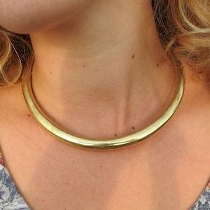 Choker Necklace, Collar Necklace, Brass Necklace, Girls Women Choker, Bohemian Choker, Choker For Women, Collar For Women, Size-Medium