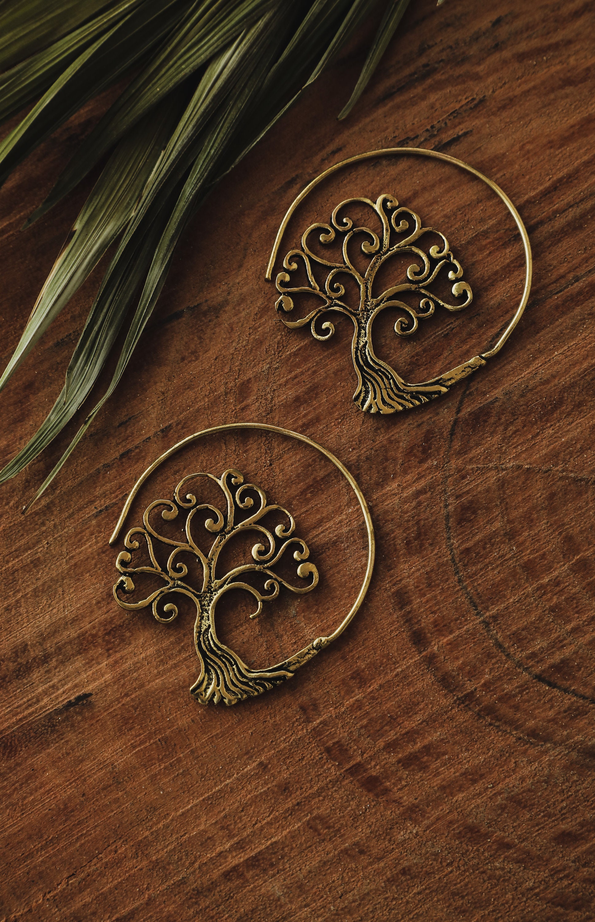 Baum des Lebens Spirale Ohrringe Etsy
