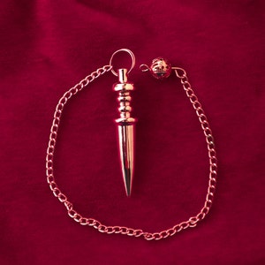 Pendulum | Brass Pendulum | Pendulum with chain | Handmade Pendulum | Accessories | Dowsing Pendulum