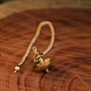 Pendulum | Brass Pendulum | Pendulum with chain | Handmade Pendulum | Accessories | Dowsing Pendulum