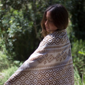 Summer Scarf | Boho Style Block Print Scarf | Unique Hand Printed Scarf | Summer Style.