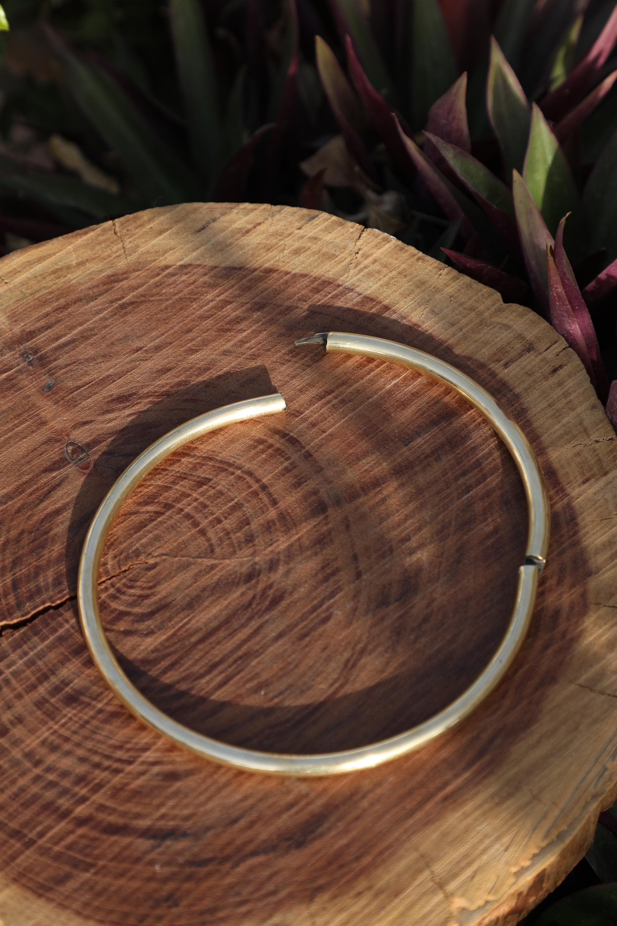 Minimalist Solid Brass Choker | Nickel-free, Openable Clasp - Etsy