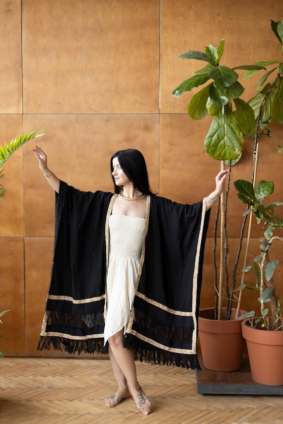 Boho Kimono Da Spiaggia Kimono Desert Breeze Kimono Estivo Boho