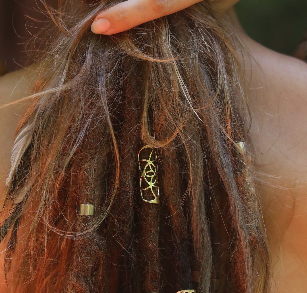 Brass Dread Beads Hair Beads Dread Beads Dreadlock Jewelry Dreadlocks