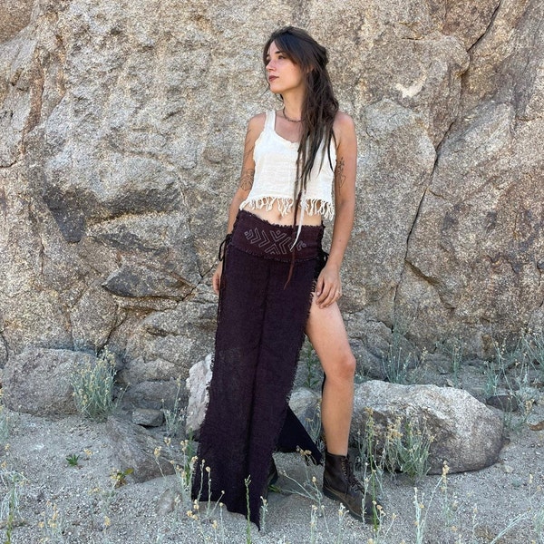 The Saali Skirt | Organic Tribal Skirt | Long Skirt | Boho festival style | Tribal style | Goddess Skirt | Natural Clothing