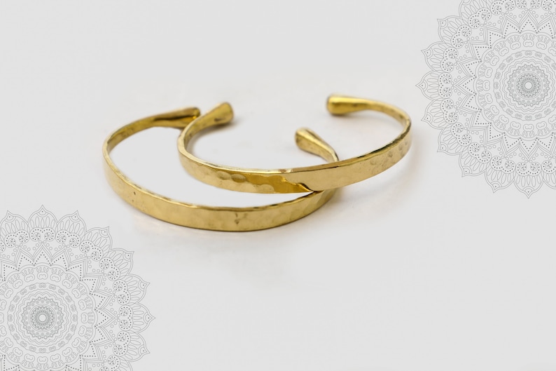 Gold Brass Cuff Minimalist Gold Alternative Skinny Hammered Cuff Gold Cuff Bracelet Nu Gold Brass Hammered Brass Cuff Bracelet