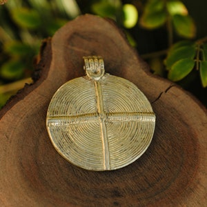 Brass Pendant | Large Pendant | Pendant for Macrame | Jewelry Making Pendant | Large Charm.